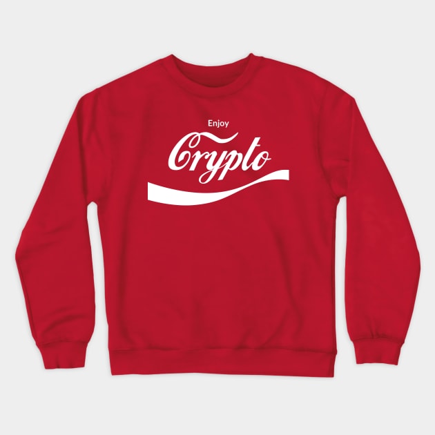 Enjoy Crypto Crewneck Sweatshirt by ScruffyTees